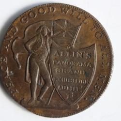 Monnaie 1/2 Penny Allin's 1796 Warwickshire Grande Bretagne