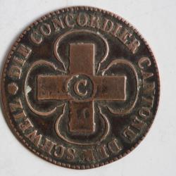 Monnaie 1 Batzen Canton de Fribourg 1827 Suisse