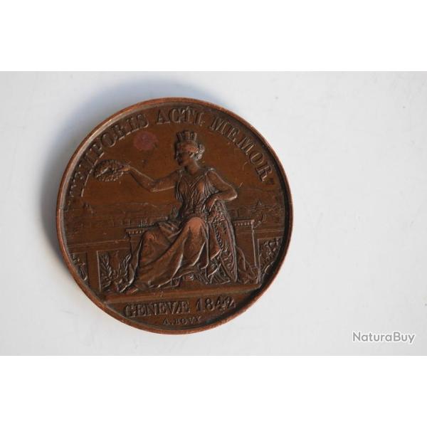 M�daille Hommage aux Sindics et Conseillers d'�tat Suisse 1842