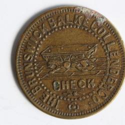 Jeton publicitaire Brunswick Balke Collender Good for 5 ¢ New Era