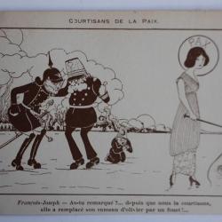 CPA Guerre 14-18 Courtisans de la Paix propagande