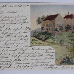 Carte postale ancienne Schloss Wellenberg Suisse