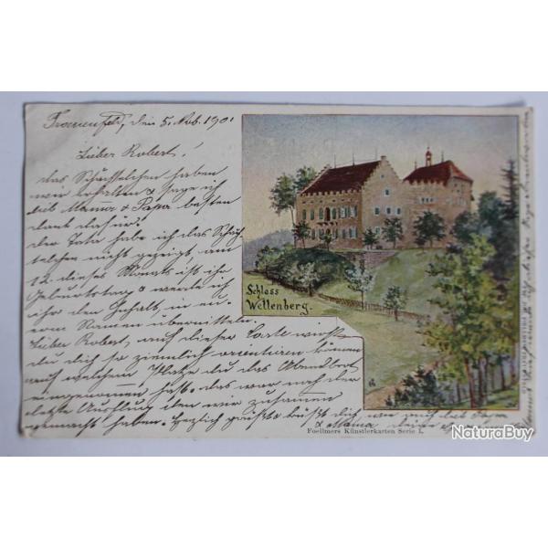 Carte postale ancienne Schloss Wellenberg Suisse