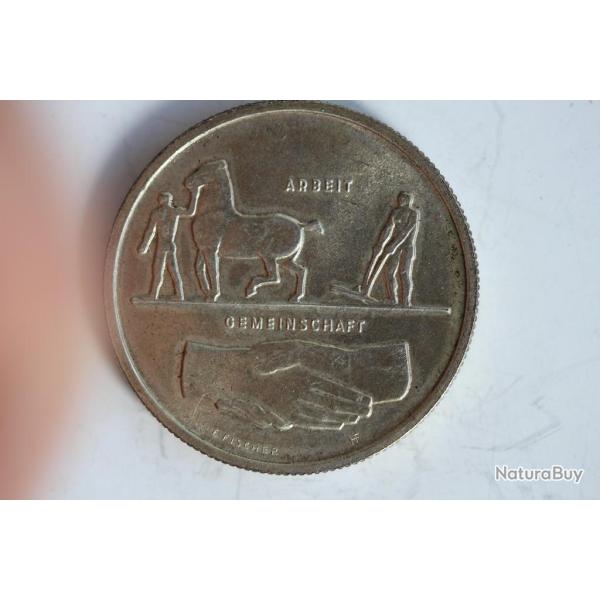 Monnaie argent 5 Francs 1939 Landesausstellung Z�rich