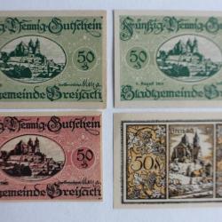 Billets de nécessité 50 Pfennig Breisach 1920 Allemagne
