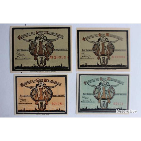 Billets de n�cessit� Pfennig Mainbernheim 1921 Allemagne