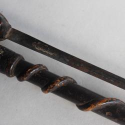 Canne épée de chef africain Art tribal