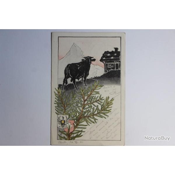 Carte postale ancienne Exposition Suisse d'agriculture F. Rouge