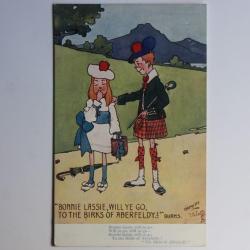 Carte postale ancienne illustrée HAMISH Raphael Tuck Oilette