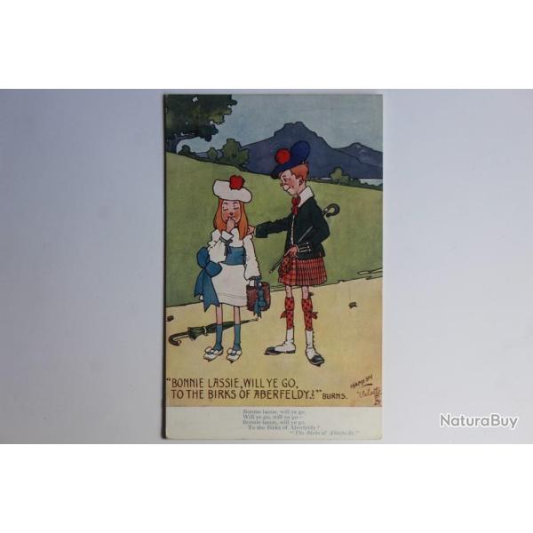 Carte postale ancienne illustr�e HAMISH Raphael Tuck Oilette