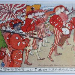 Carte postale ancienne Fête des vignerons Vevey 1905 Les Suisses