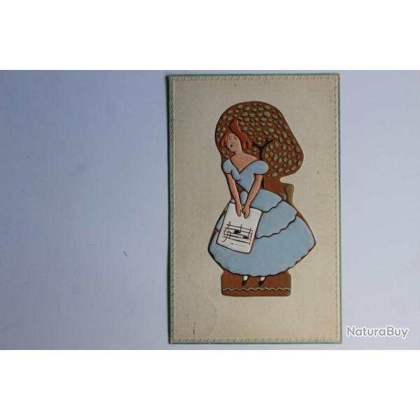 Carte postale ancienne illustr�e gaufr�e Allemagne