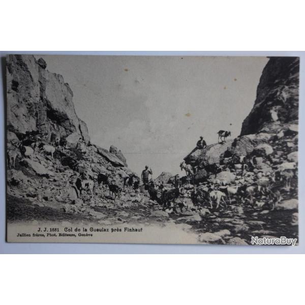 Carte postale ancienne Col de la Geulaz pr�s Finhaut Suisse