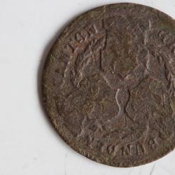 Monnaie 1/2 Batzen Canton de Graubünden Grisons 1836 Suisse