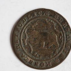 Monnaie 1/2 Batzen Canton de Berne 1788 Suisse