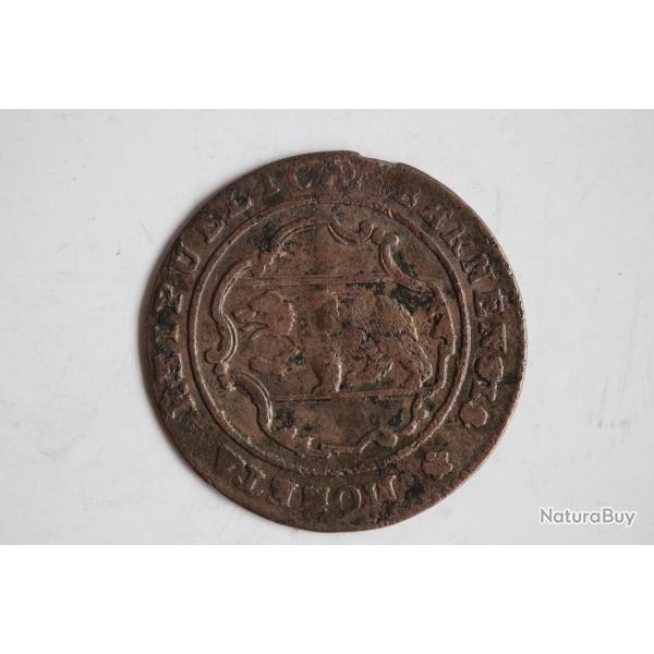 Monnaie 1/2 Batzen Canton de Berne 1798 Suisse