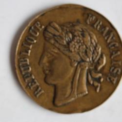 Jeton IIIe République Fête nationale 14 juillet 1881 France