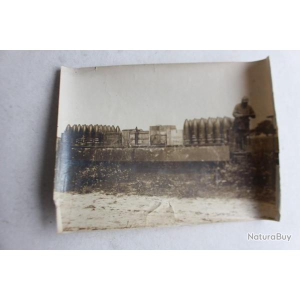 Photographies guerre 1914-18 Somme train de munitions militaria