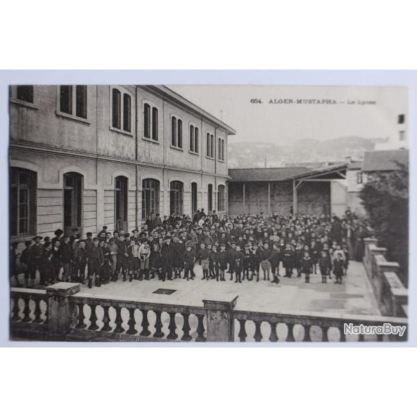 Carte postale ancienne Alger-Mustapha Le Lyc�e Alg�rie