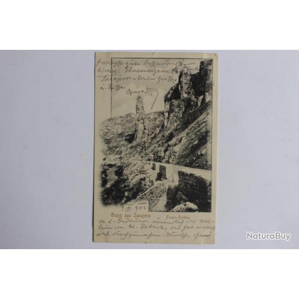 Carte postale ancienne Gruss aus Sarajevo Bosnie-Herz�govine