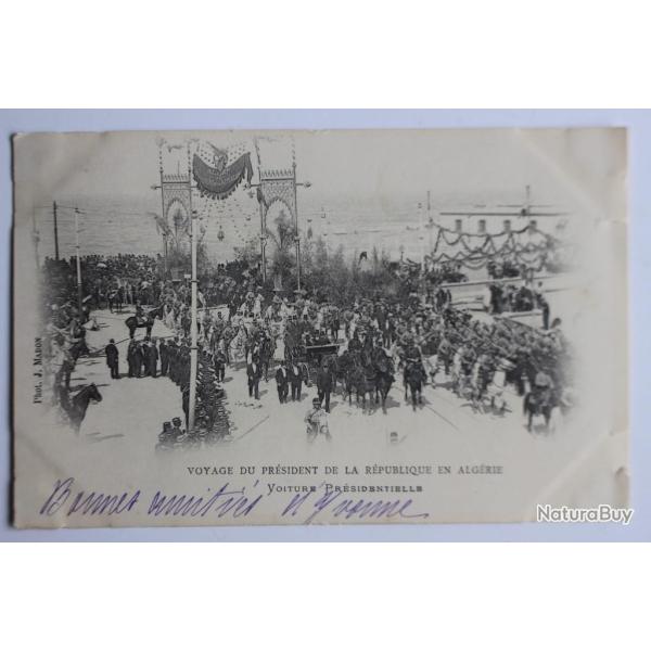 Carte postale ancienne Voiture Pr�sidentielle Alg�rie