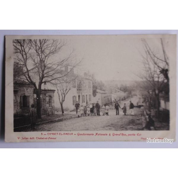 Carte postale ancienne Chabet-El-Ameur Gendarmerie Nationale Alg�rie