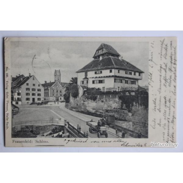 Carte postale ancienne Frauenfeld Schloss Thurgovie Suisse