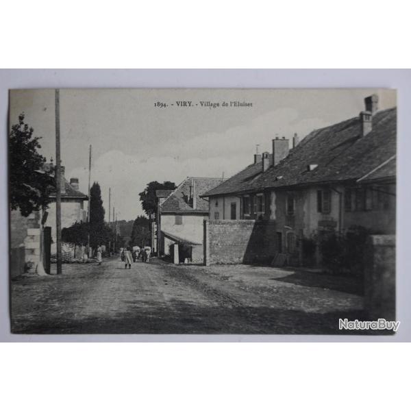 Carte postale ancienne Viry Village de l'Eluiset Haute-Savoie