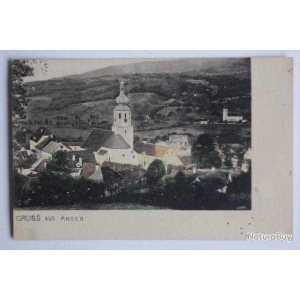 Carte postale ancienne Gruss aus Anger Suisse