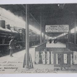 Carte postale ancienne Gare Winterthour Winterthur Bahnhofperron Suisse