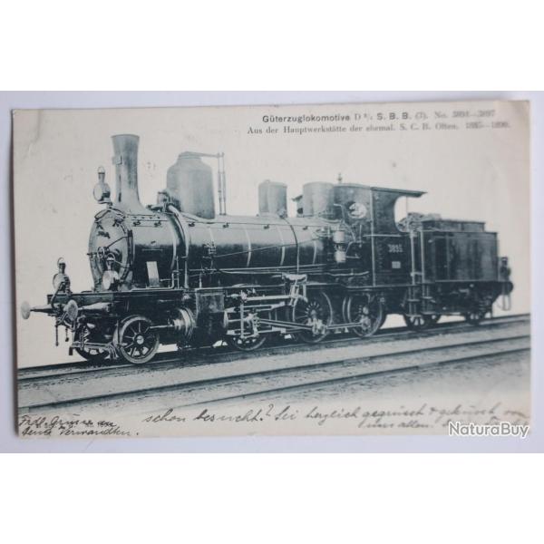 Carte postale ancienne S.B.B. Locomotive � marchandises Suisse