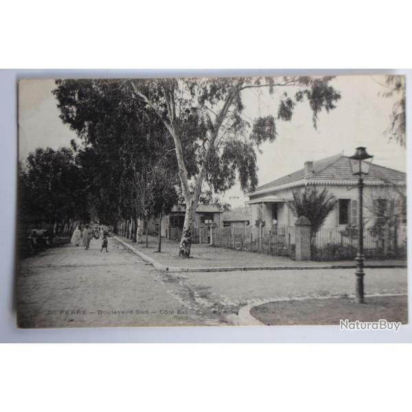 Carte postale ancienne Duperr� Boulevard Sud C�t� est Alg�rie