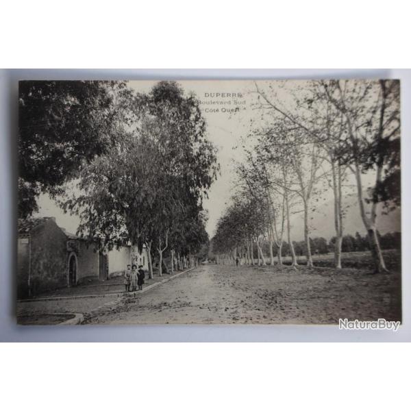 Carte postale ancienne Duperr� Boulevard Sud C�t� ouest Alg�rie