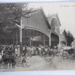 Carte postale ancienne Blida Le marché Algérie