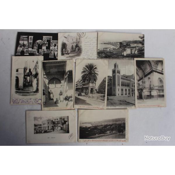 Lot 10 Cartes postales anciennes Alger Alg�rie