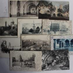 Lot 10 Cartes postales anciennes Alger Algérie