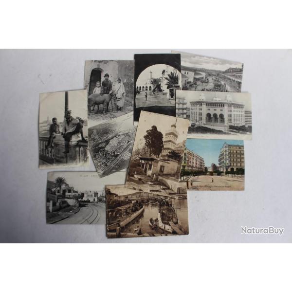 Lot 10 Cartes postales anciennes Alger Alg�rie