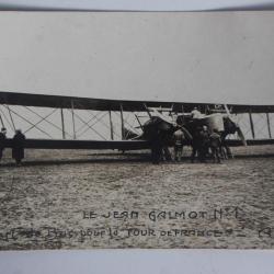 Carte postale ancienne Avion Le Jean Galmot Tour de France 1919