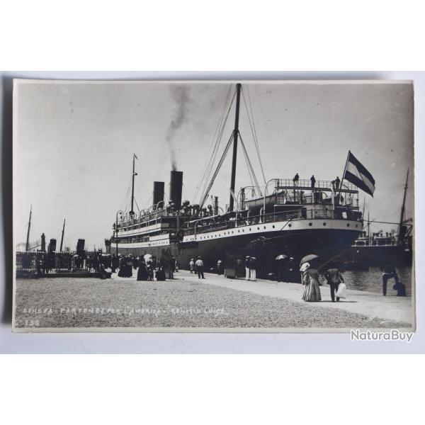 Carte postale ancienne Gen�ve Bateau L'America