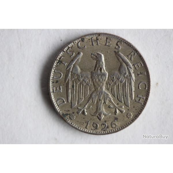 Monnaie 2 Reichsmark 1926 A Allemagne