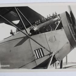 Carte postale ancienne Avion D. H. 5 Motorpartie Suisse