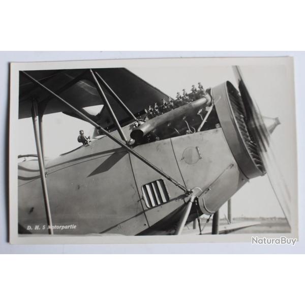 Carte postale ancienne Avion D. H. 5 Motorpartie Suisse
