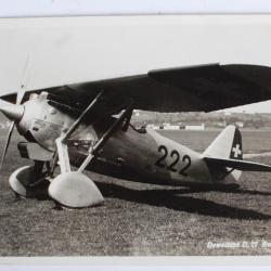 Carte postale ancienne Avion Dewoitine D.27 Renneinsitzer Suisse