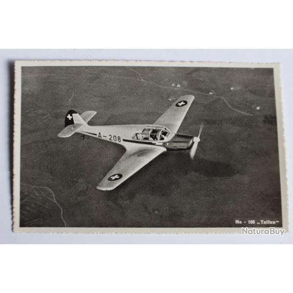 Carte postale ancienne Avion Taifun D�bendorf Suisse