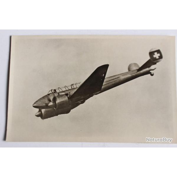 Carte postale ancienne Avion Potez 63 Suisse