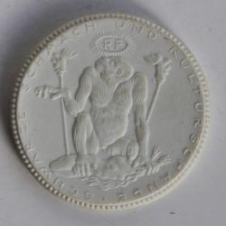 Médaille porcelaine Meissen Schwarze Schmach Allemagne 1922
