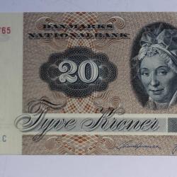 Billet 20 Kroner Danemark type 1972-1979 neuf