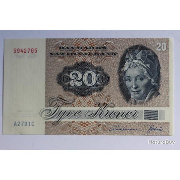 Billet 20 Kroner Danemark type 1972-1979 neuf