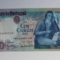 Billet 100 Escudos 1980 Portugal neuf