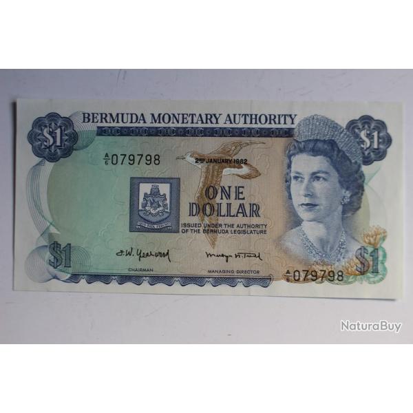 Billet 1 Dollar Bermuda 1982 neuf